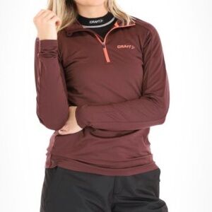 Craft Women's Burgundy Long Sleeve Top